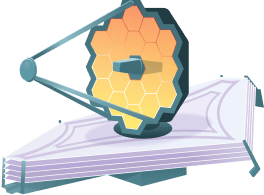 Illustration of NASA's James Webb telescope